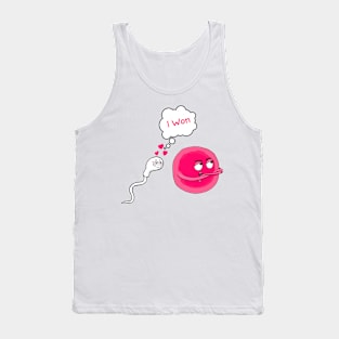 Cute Sperm and Egg Ovum Cute Couple Tank Top